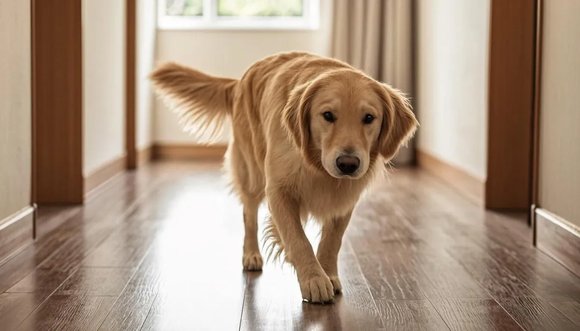 Durable luxury vinyl plank flooring withstanding daily wear from pets—a key reason homeowners choose thicker wear layers for households with dogs.