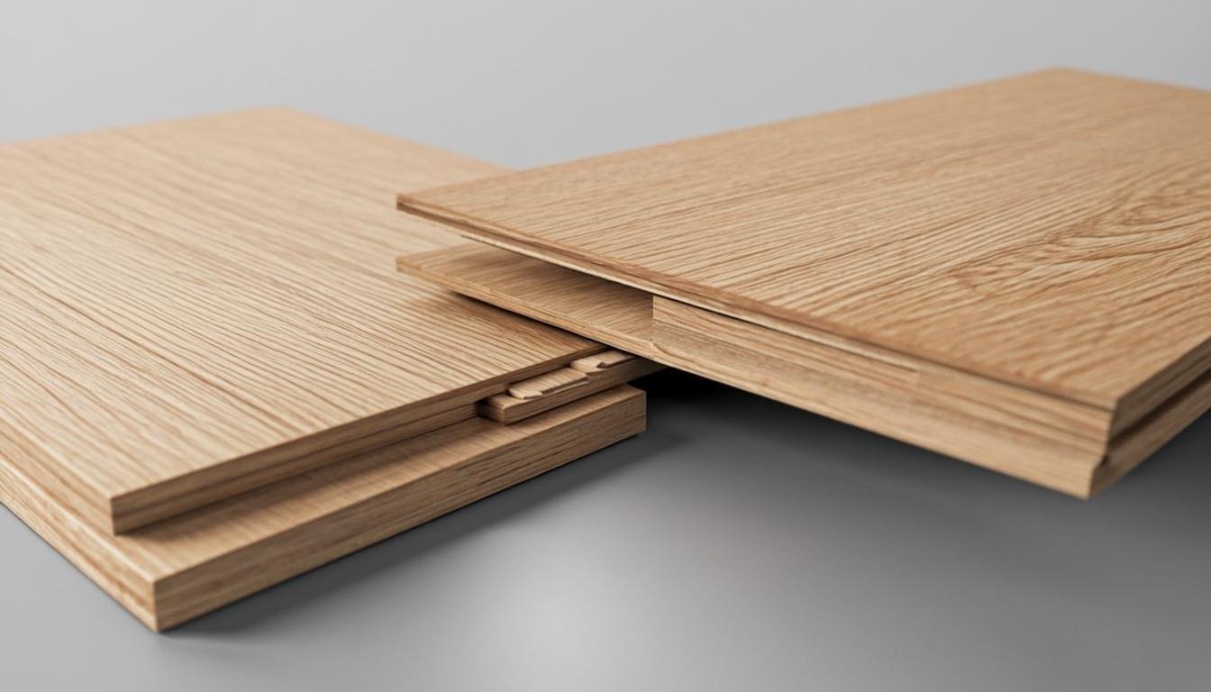 Close-up of the click-lock interlocking edge system that makes floating vinyl installation possible